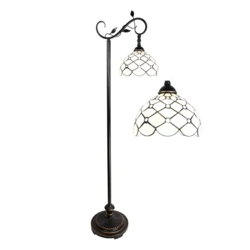 Tiffany Vloerlamp 6244-  152 cm Bruin Beige Glas