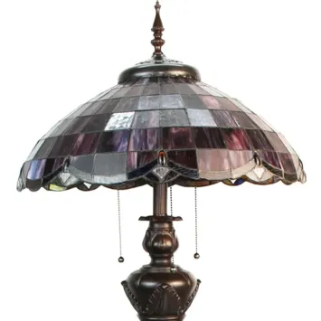 Tiffany Vloerlamp 6291 - 166 cm Rood Glas Kunststof