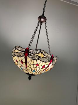 Tiffany hanglamp Ø 40cm Dragonfly Beige 8842