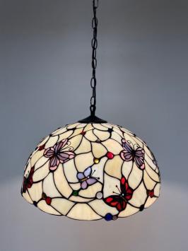 Tiffany hanglamp Ø 50cm Papillon -98 3 fittingen