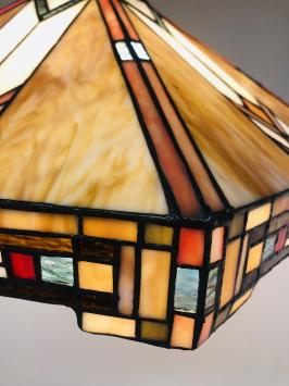 Tiffany hanglamp Wyber Angular 58  3 fittingen