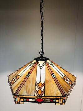 Tiffany hanglamp Wyber Angular 58  3 fittingen