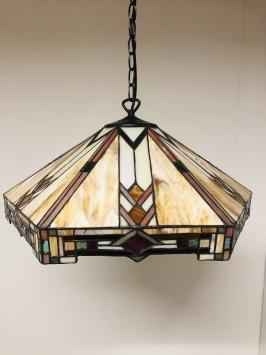 Tiffany hanglamp Wyber Angular 58  3 fittingen