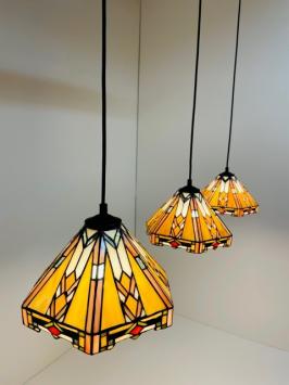 Tiffany hanglamp Wyber 25 Tripl