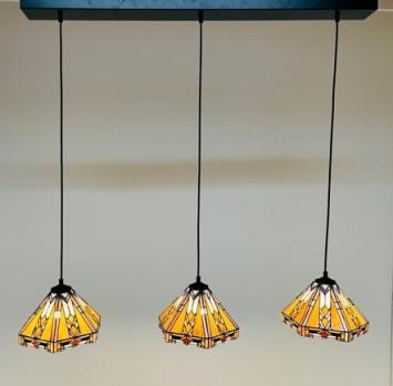 Tiffany hanglamp Wyber 25 Tripl