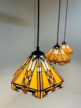 Tiffany hanglamp Wyber 25 Tripl