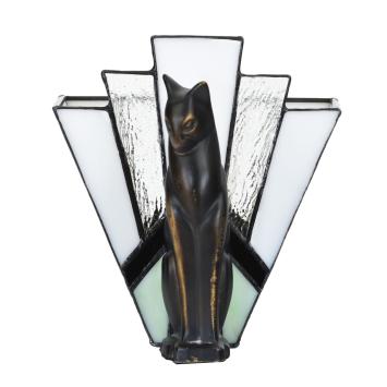 Tiffany lamp sculptuur Art Deco Kat