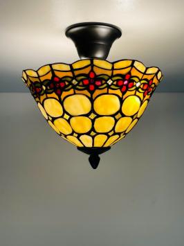 Tiffany plafondlamp Cherry 25-96