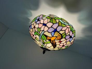 Tiffany plafondlamp 40cm Hummingbird