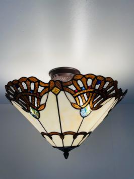 Tiffany plafondlamp 50cm Elba - Flow