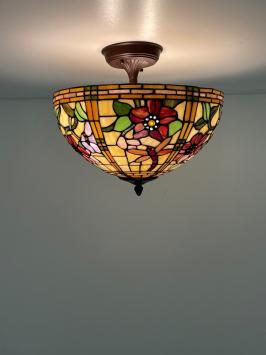 Tiffany plafondlamp Alabama 0 Flow