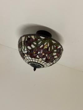 Tiffany plafondlamp Malta 40 Flow