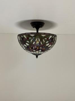 Tiffany plafondlamp Malta 40 Flow