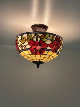 Tiffany plafondlamp Austria 40 Flow