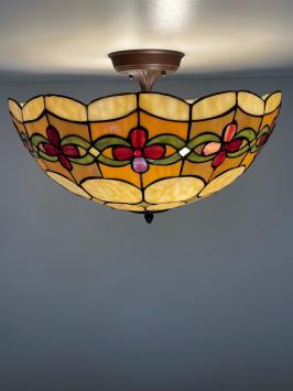 Tiffany plafondlamp Cherry 50/ Flow