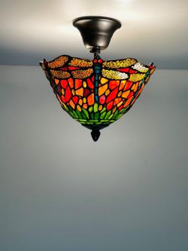 Tiffany plafondlamp Dragonfly  2596-8827