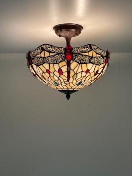 Tiffany plafondlamp Dragonfly  40 Flow - 1634