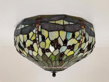 Tiffany plafondlamp Dragonfly Green 50  80