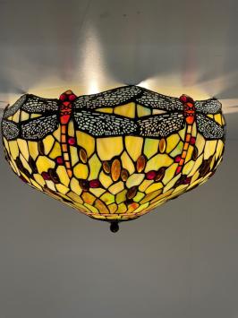 Tiffany plafondlamp Dragonfly Green 50  80