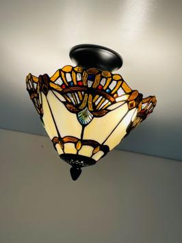 Tiffany plafondlamp Elba 25-96