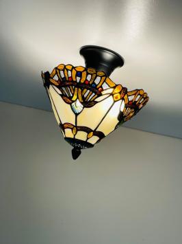 Tiffany plafondlamp Elba 25-96