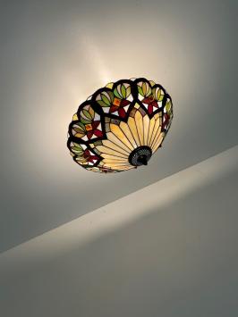 Tiffany plafondlamp France 40 Flow