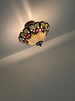 Tiffany plafondlamp France 40 Flow