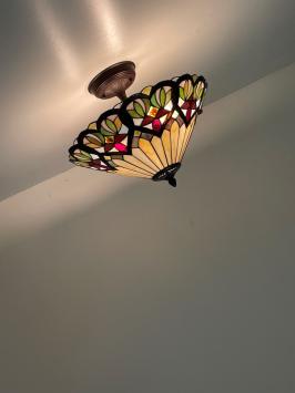 Tiffany plafondlamp France 40 Flow