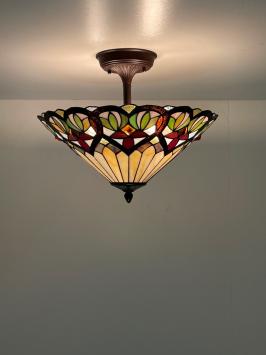 Tiffany plafondlamp France 40 Flow