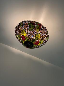 Tiffany plafondlamp Gibraltar Flow