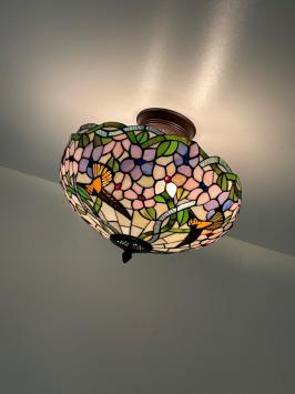 Tiffany plafondlamp Hummingbird  40 Flow