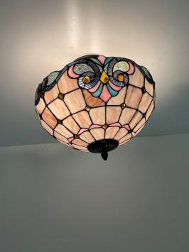 Tiffany plafondlamp Kingston 40/Flow