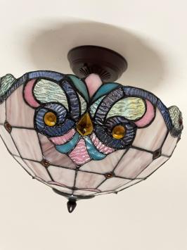 Tiffany plafondlamp Kingston 40/Flow