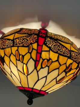 Tiffany plafondlamp Libelle 40  80