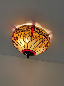 Tiffany plafondlamp Libelle 40  80