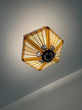 Tiffany plafondlamp Luxembourg 40 Flow 