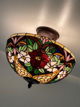 Tiffany plafondlamp Madeira 40/ Flow 