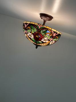 Tiffany plafondlamp Madeira 40/ Flow 