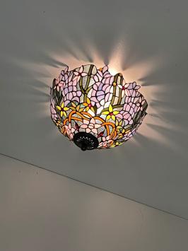 Tiffany plafondlamp Malaga - 80