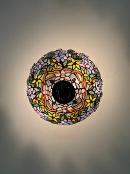 Tiffany plafondlamp Malaga Flow