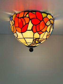 Tiffany Plafondlamp Ø25cm Bologna - 80