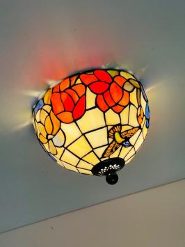 Tiffany Plafondlamp Ø25cm Bologna - 80