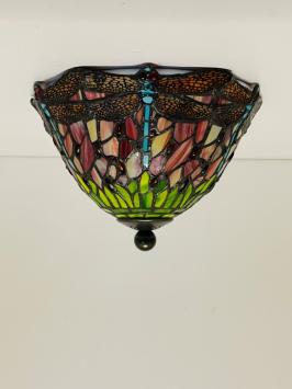 Tiffany Plafondlamp Ø25cm Dragonfly 8827-80