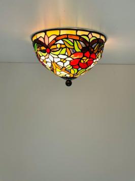 Tiffany Plafondlamp Ø25cm Madeira - 80