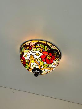 Tiffany Plafondlamp Ø25cm Madeira - 80