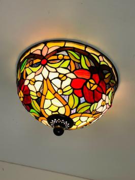 Tiffany Plafondlamp Ø25cm Madeira - 80