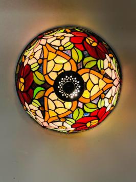 Tiffany Plafondlamp Ø25cm Madeira - 80