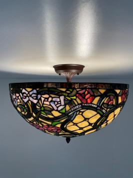 Tiffany plafondlamp Ø50cm Floreale Flow