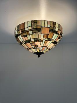 Tiffany plafondlamp Ø50cm Georgia Flow