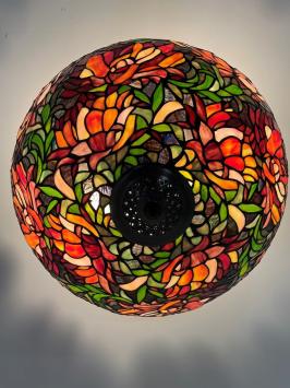 Tiffany plafondlamp Ø50cm Peony  Flow